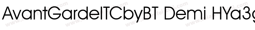 AvantGardeITCbyBT Demi HYa3gj字体转换